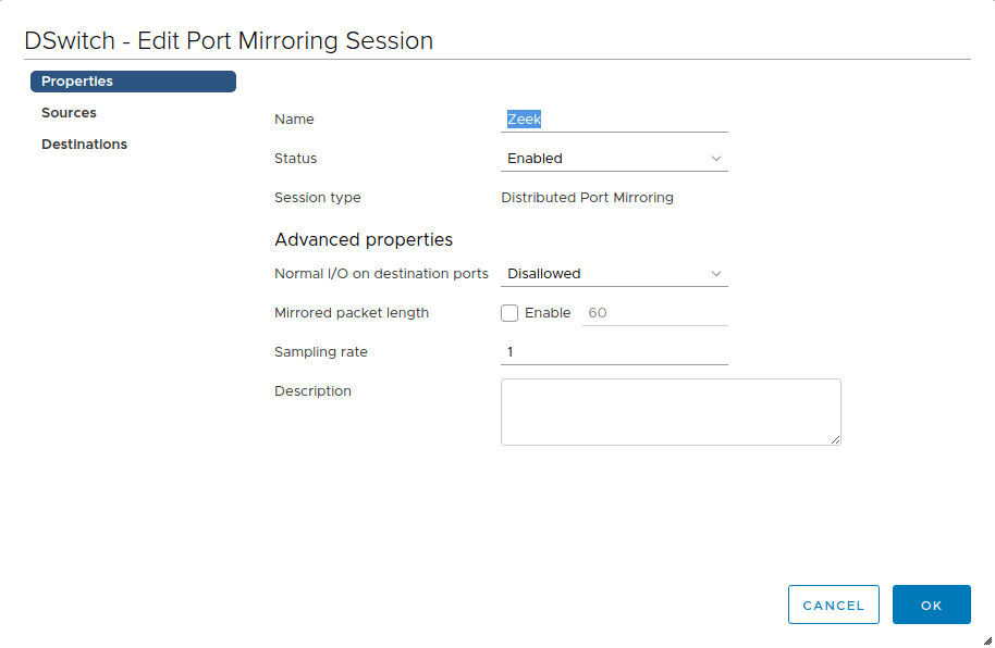 Create port